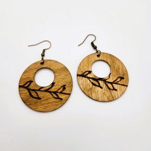 2/$30 SALE Wooden Round Earrings - Handmade & Lightweight